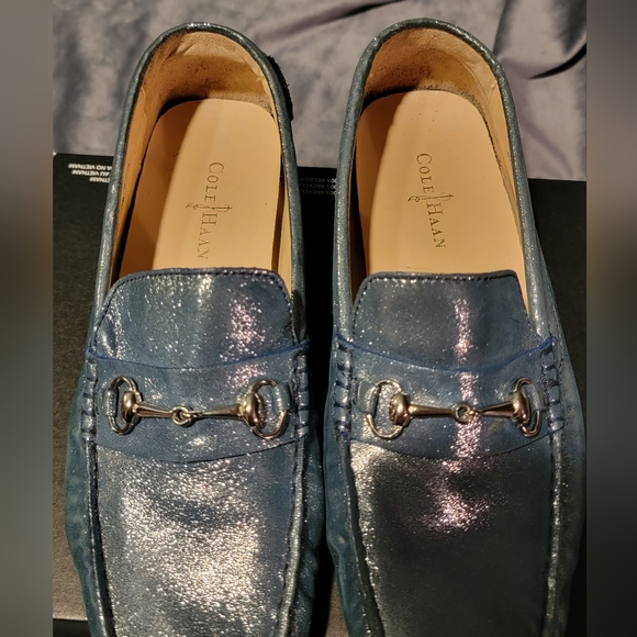 Cole Haan Metallic Loafers - Picture 2 of 5